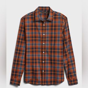 Banana Republic Plaid Cotton Button Up Shirt